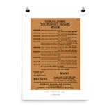 "Votes for Women! The Woman's Reason" broadside, ca. 1915
