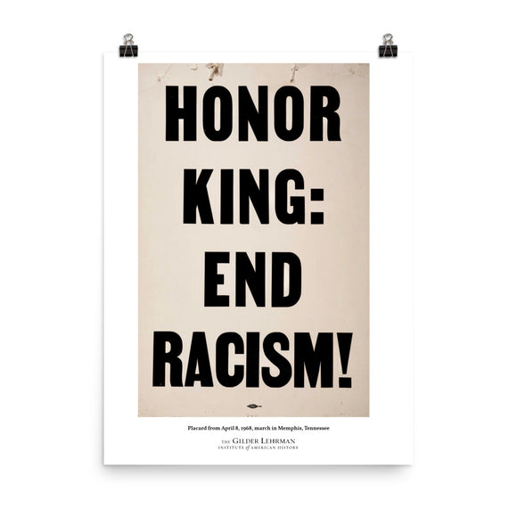 Placard from April 8, 1968, march in Memphis, Tennessee (poster)