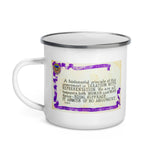 1914 postcard in support of the 19th Amendment (enamel mug)