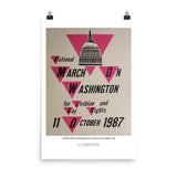 National March on Washington for Lesbian and Gay Rights, 1987 (poster)