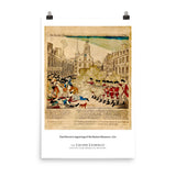 Paul Revere's engraving of the Boston Massacre, 1770 (poster)
