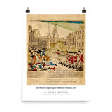 Paul Revere's engraving of the Boston Massacre, 1770 (poster)
