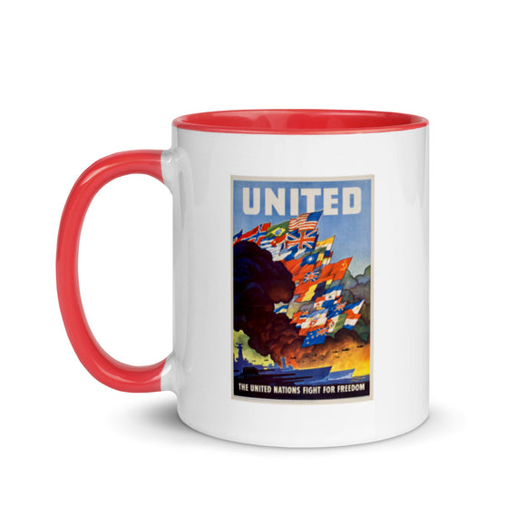 United States Office of War Information poster, 1943 (two-color mug)