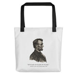 Abraham Lincoln silhouette (tote)