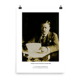 Theodore Roosevelt at his desk (1906) poster