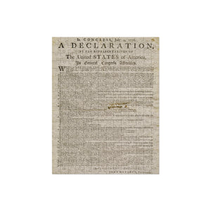 Declaration of Independence [Charleston, 1776] puzzle