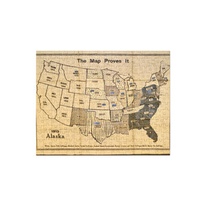 Women's Suffrage Map, ca. 1919 (puzzle)