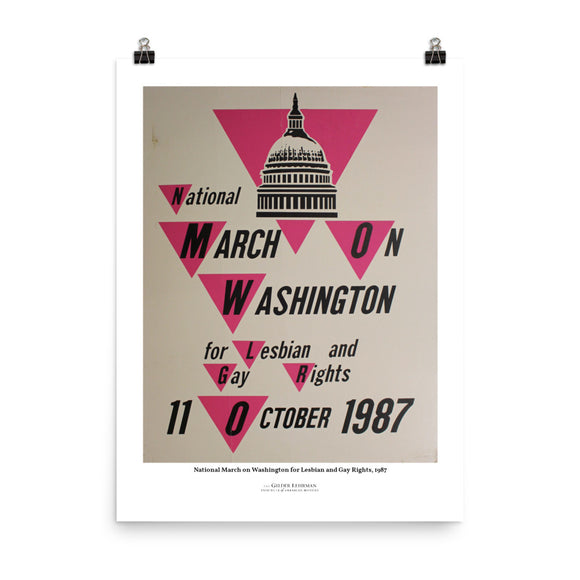 National March on Washington for Lesbian and Gay Rights, 1987 (poster)